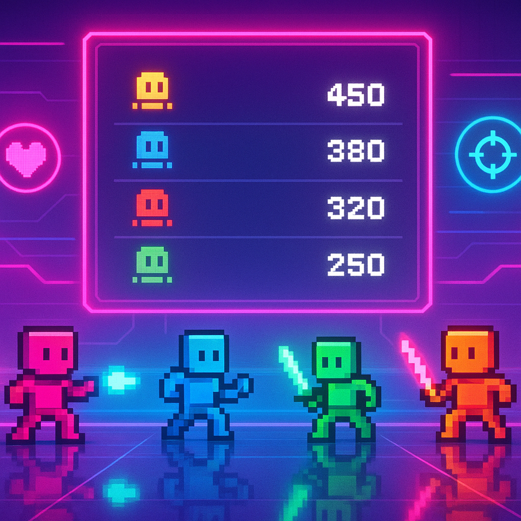 Player-created neon arena screenshot